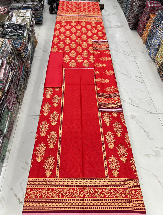 Printed Dhanak 3PC