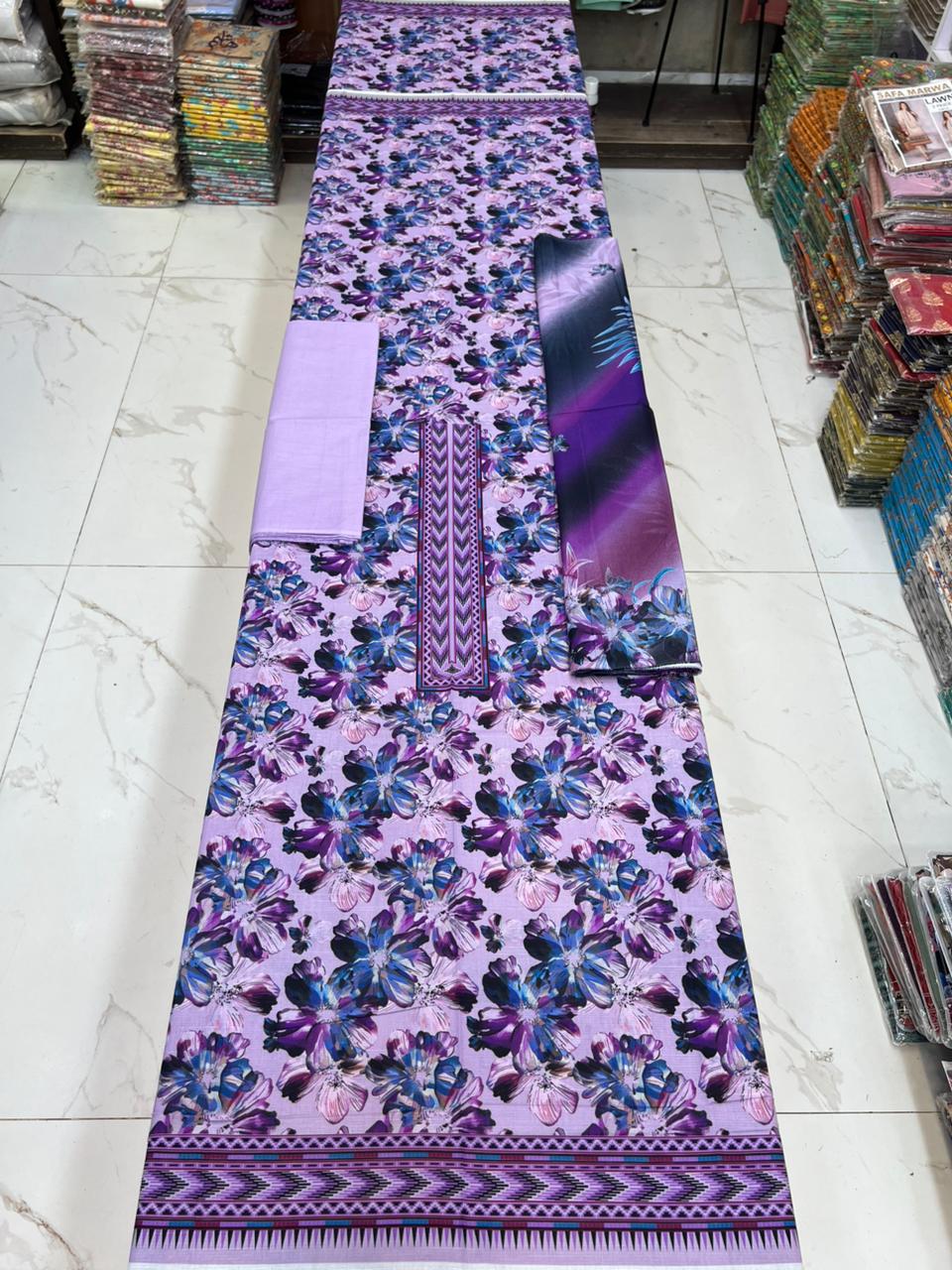Dastaan 3Pc printed lawn