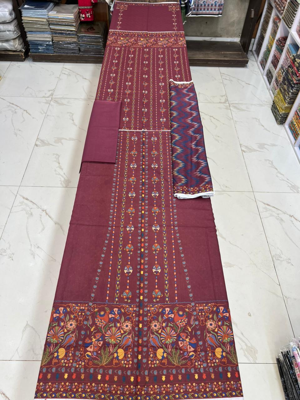 Zarqoon Lawn 3PC – Soft & Elegant Edition