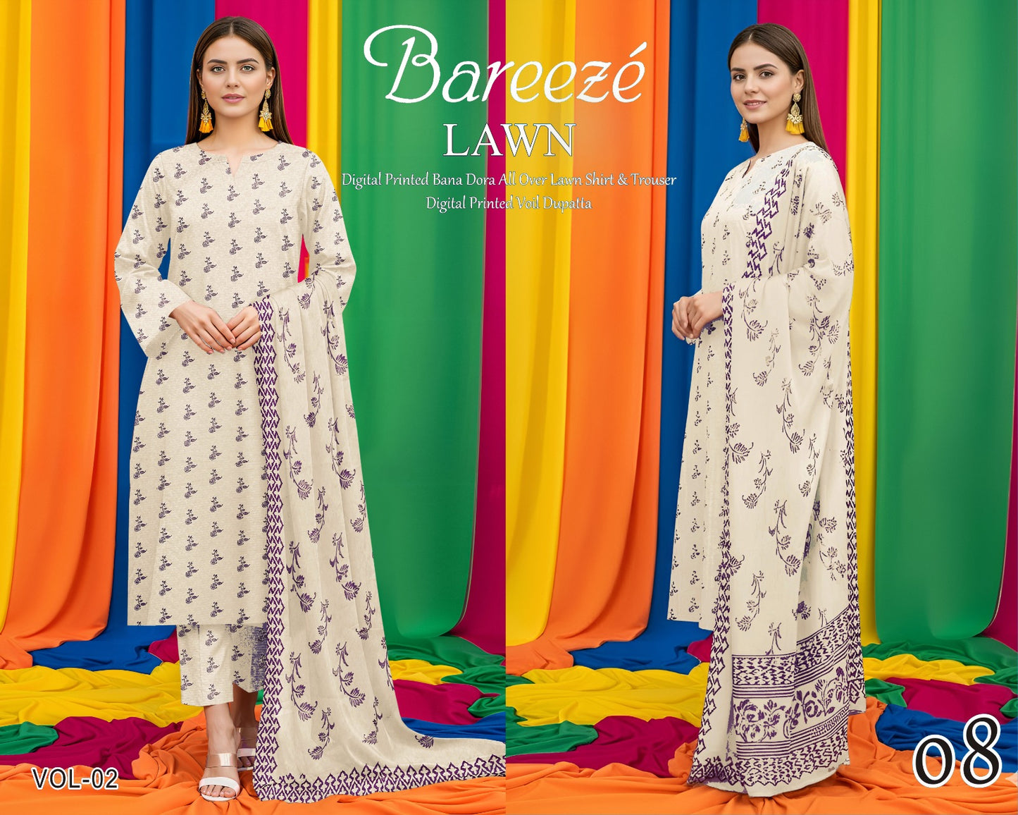 Bareeze Classy Bana Dora Lawn 3PC