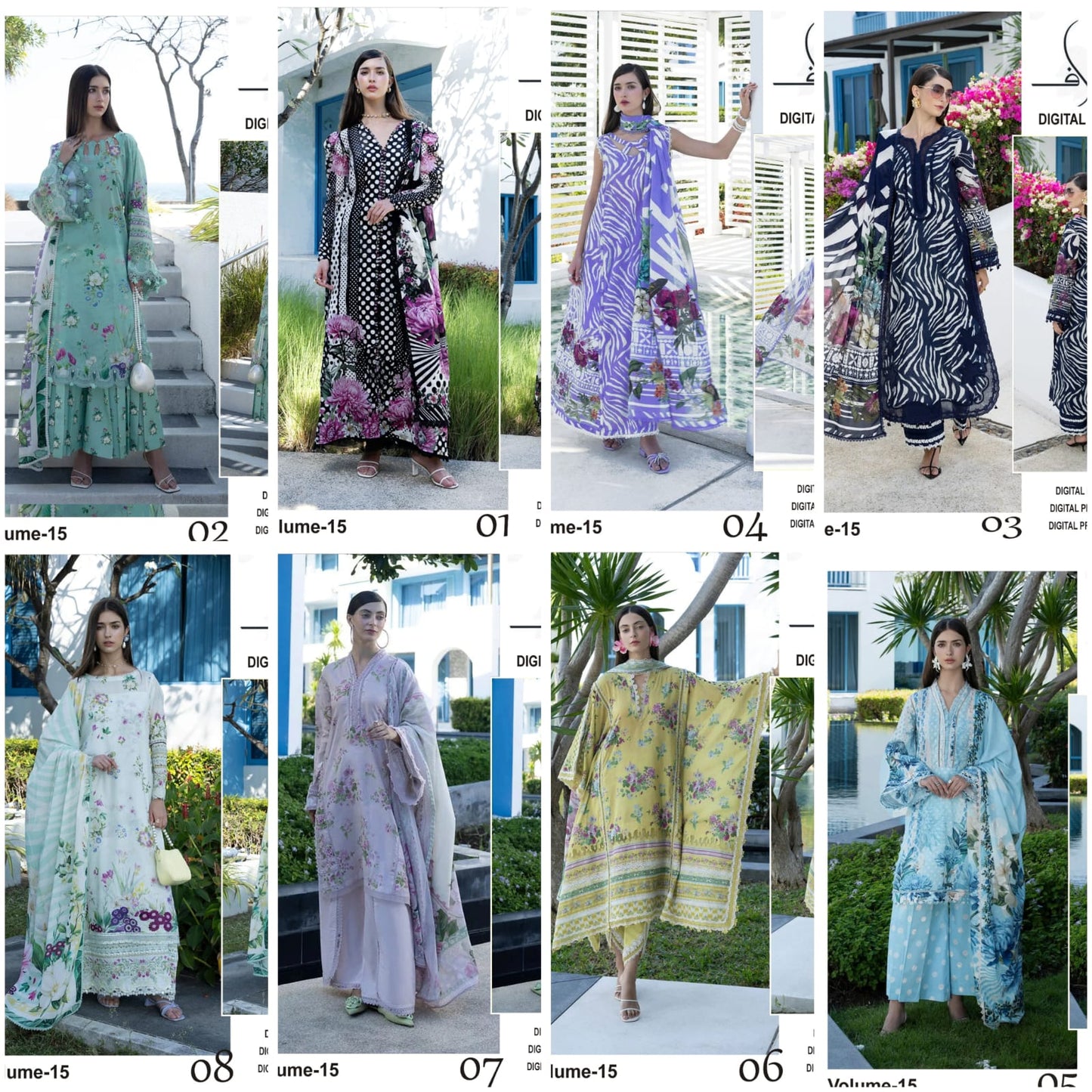 ELAF DORIA LAWN – Digital Printed 3PC Suit