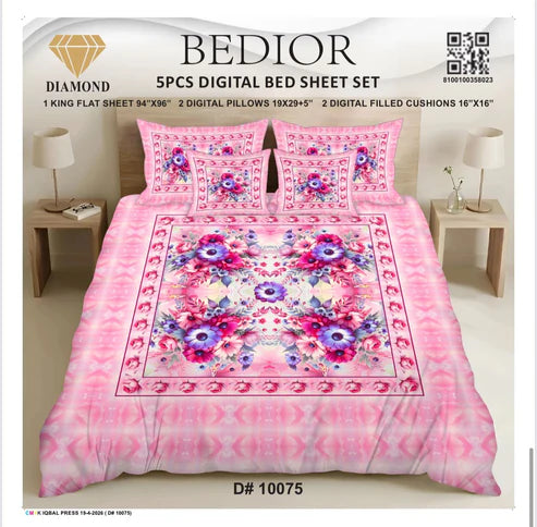 BEDIOR 5PCs DIGITAL BED SHEET SET 10075