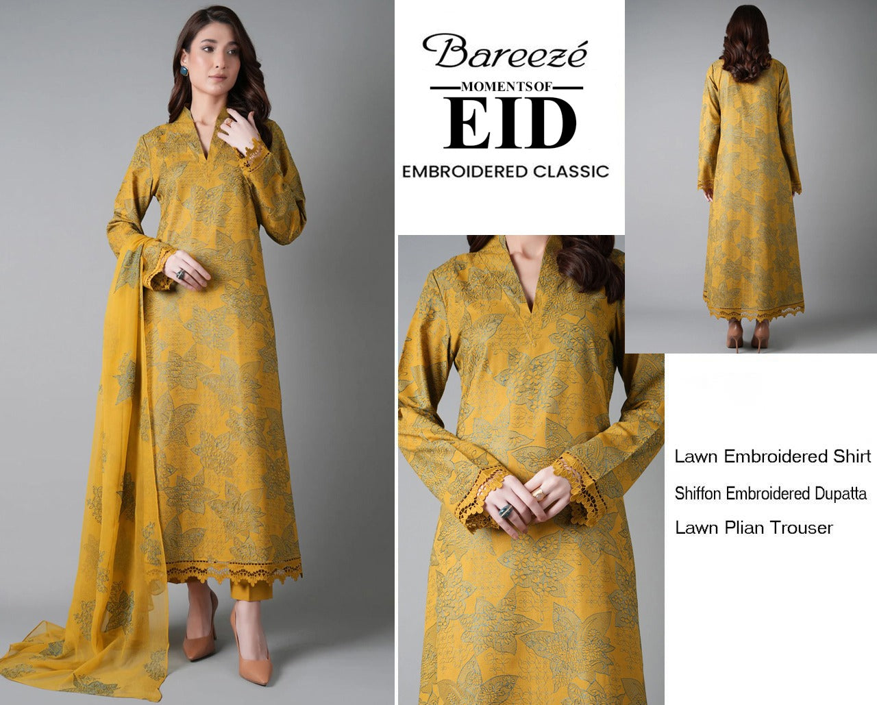 Bareeze Exclusive Lawn Collection 2026 – Premium EMB 3PC