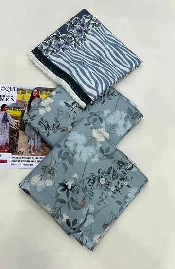 BAROQUE SLUB LINEN 3PC
