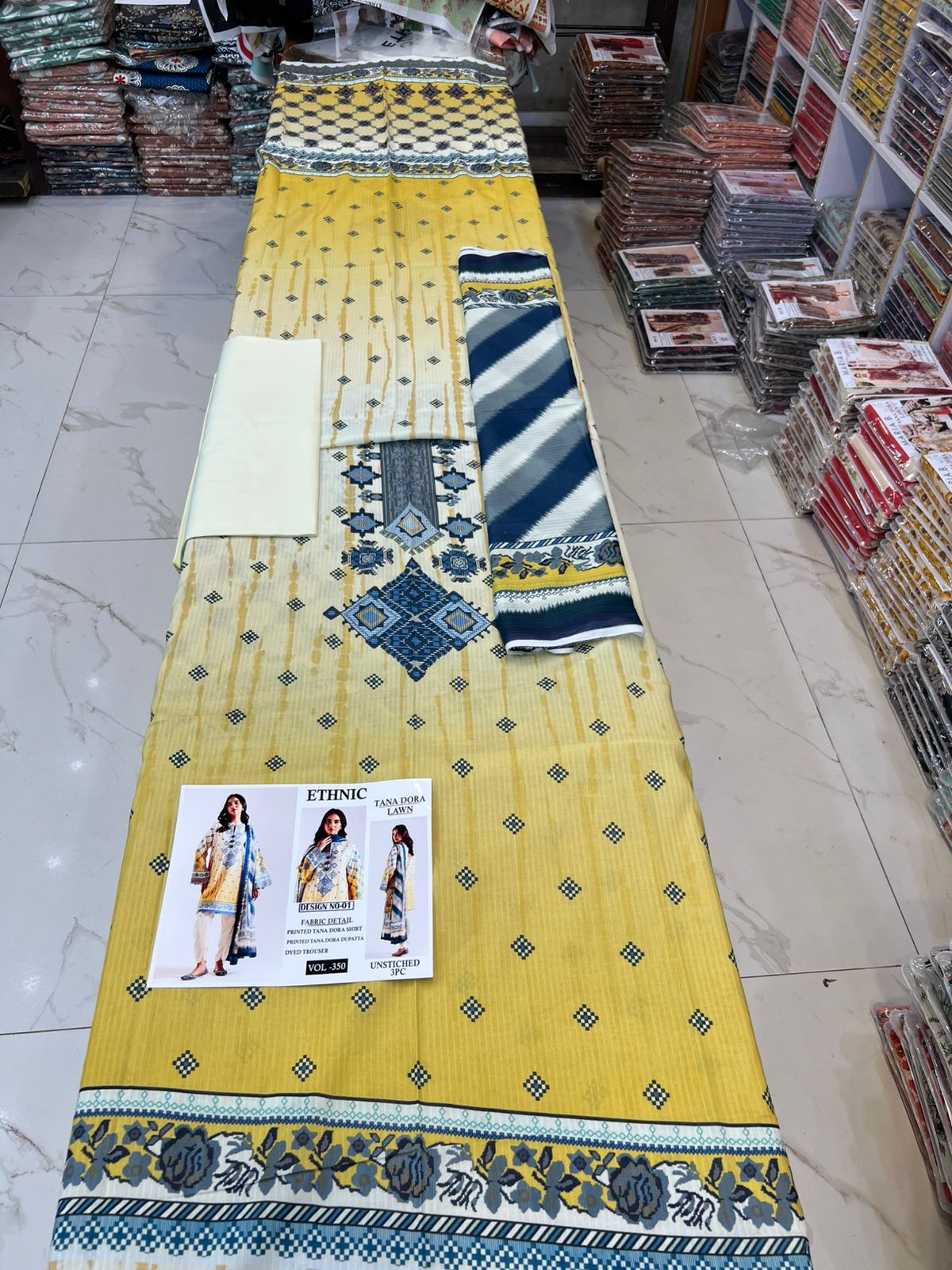 Ethnic TANA DORA LAWN 3PC