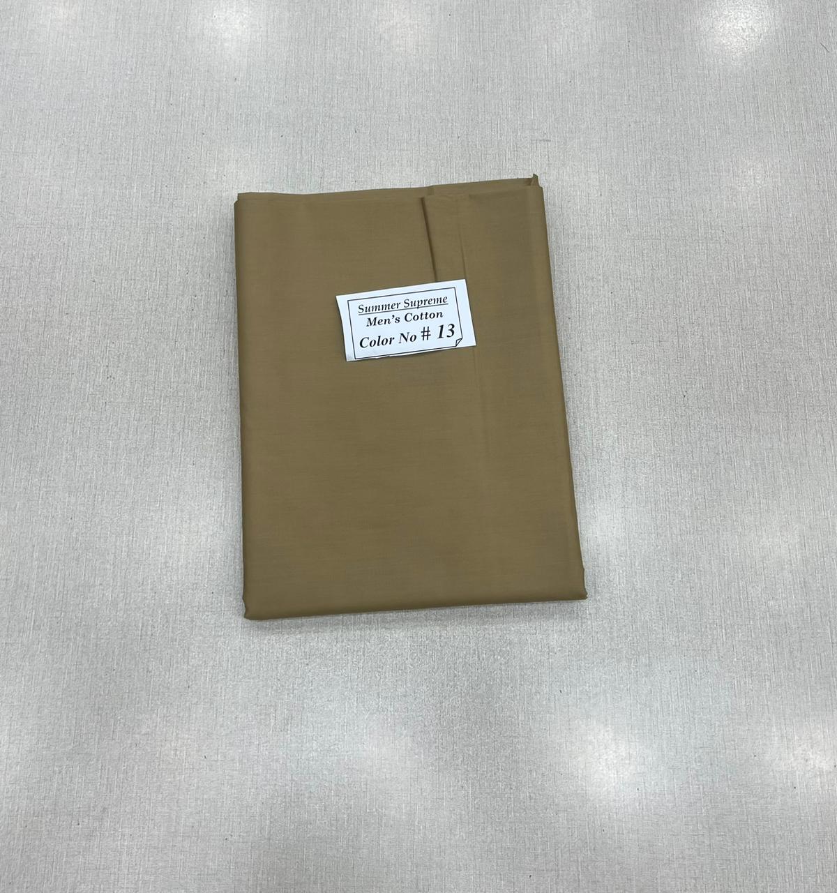 Summer Supreme Soft Cotton – Gents Plain