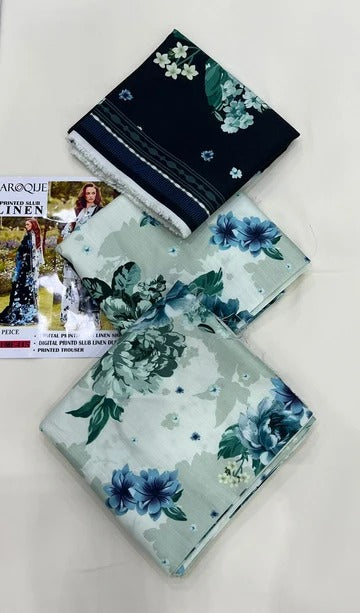 BAROQUE SLUB LINEN 3PC