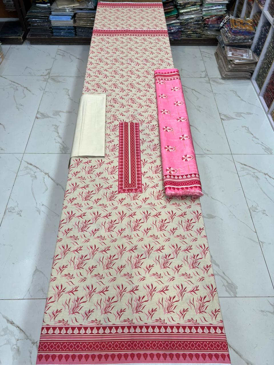 Swiss Bana Dora Lawn with Fancy Dupatta