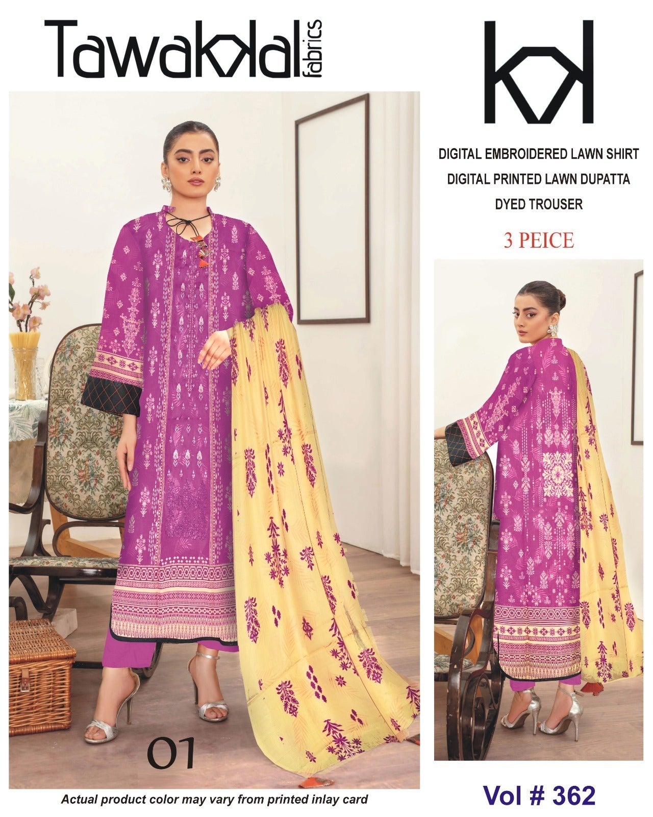 Tawakal Luxury EMB Lawn 3-Piece Collection