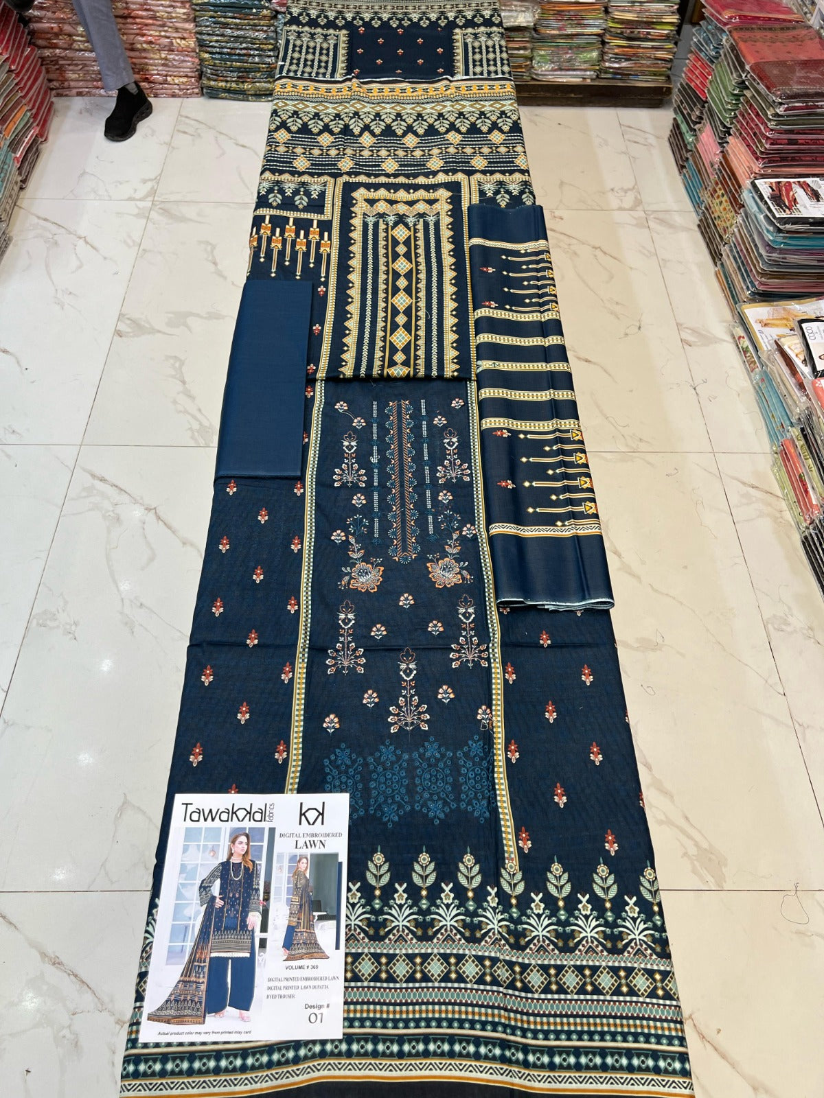 Tawakal Premium Lawn 3PC Unstitched Suit