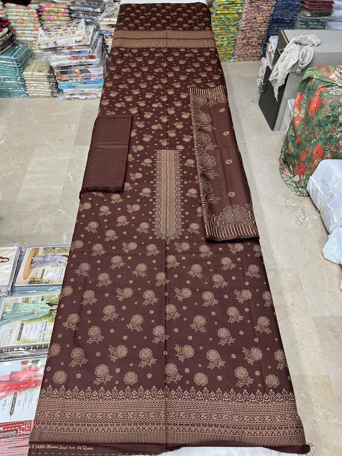 GUL-E-JAAN MARINA WOOL PRINTED 3PC