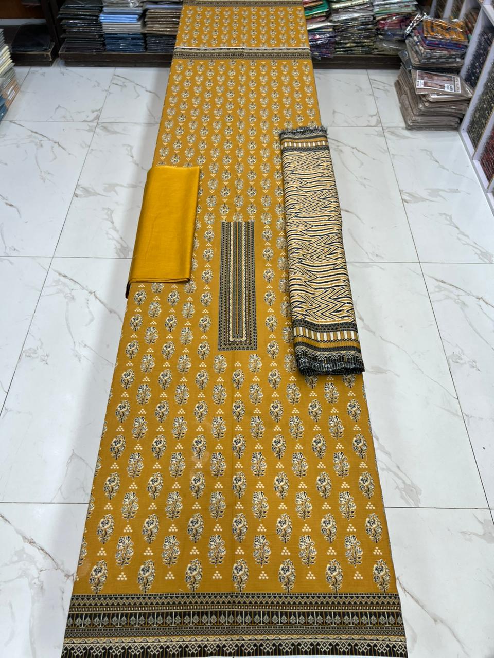 Swiss Bana Dora Lawn with Fancy Dupatta