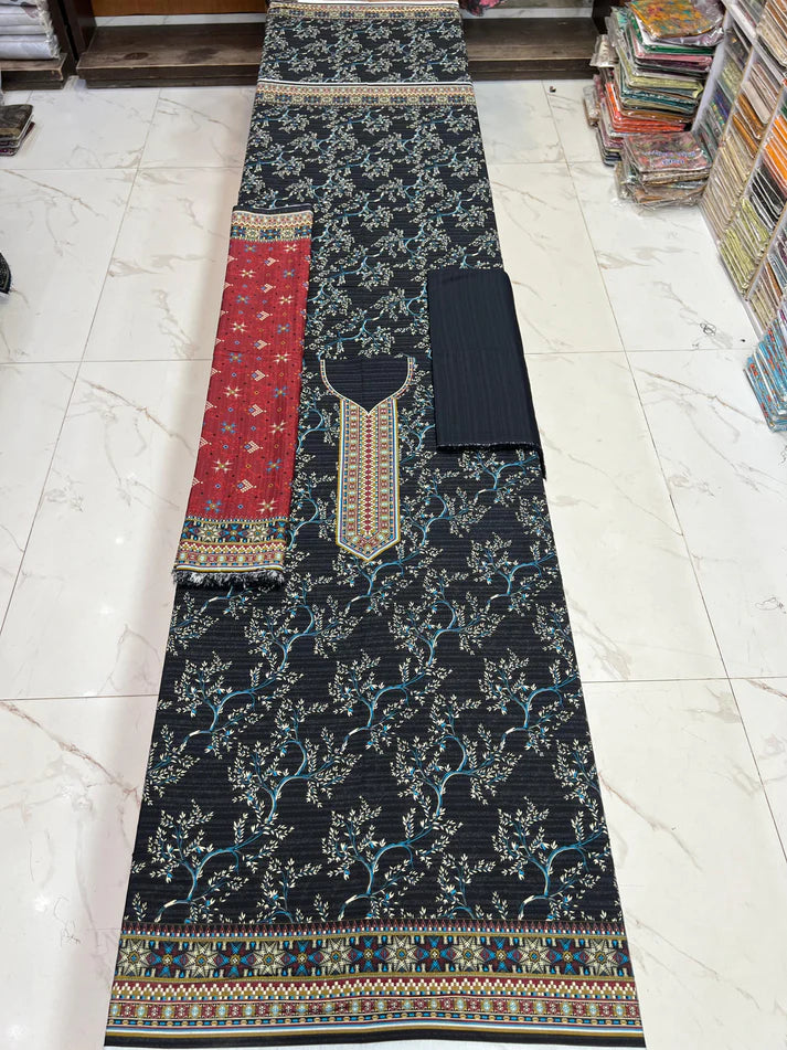 🔥 Fancy Karandi 3PC Winter Collection Launched! 🔥