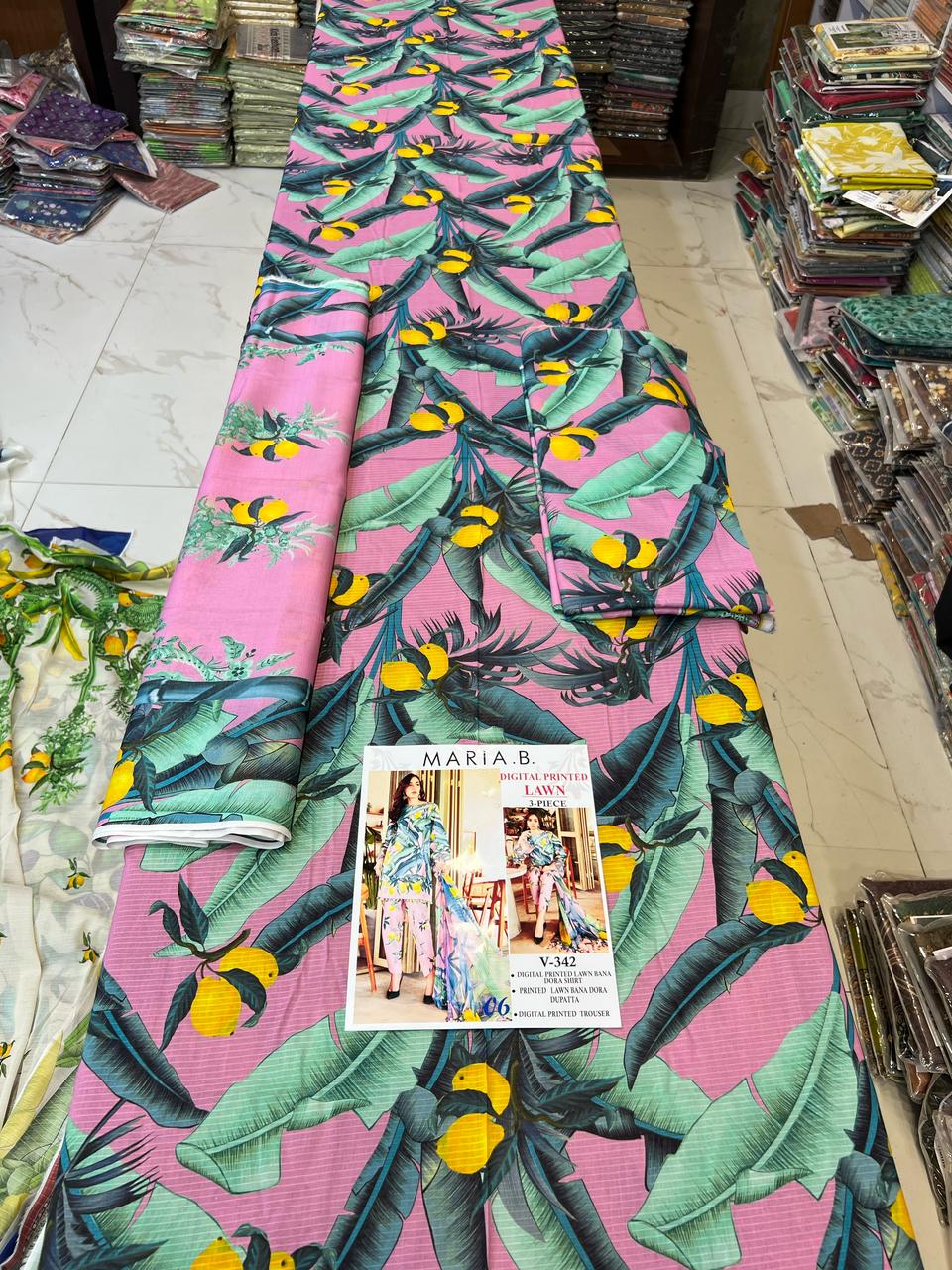 Vol 342 Maria B Lawn – Digital Printed 3PC | Bana Dora Quality