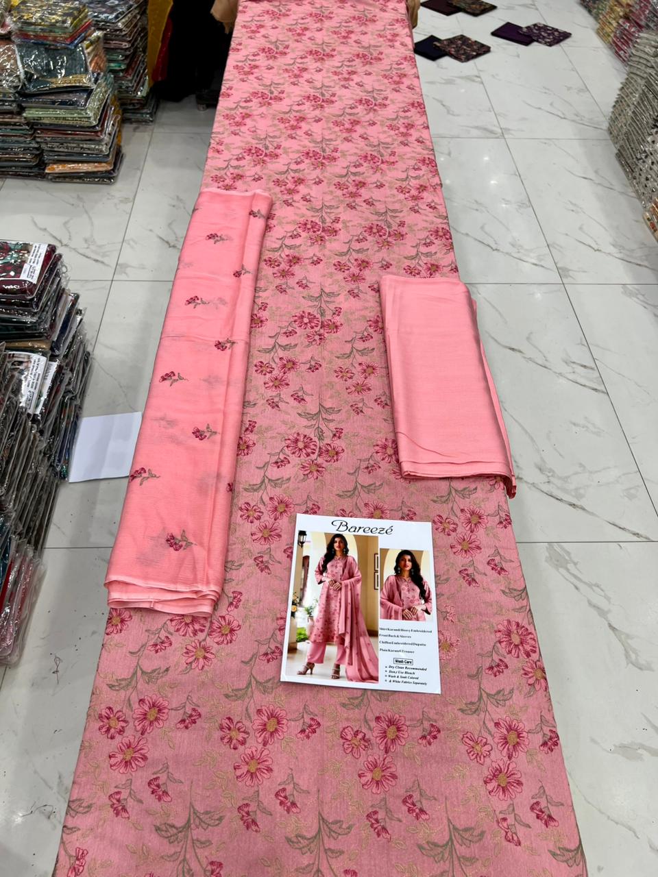 Bareeze karandi Embroidered 3PC