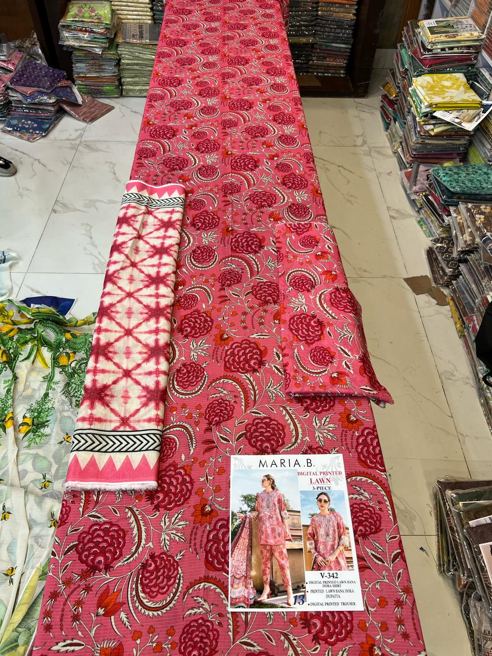 Vol 342 Maria B Lawn – Digital Printed 3PC | Bana Dora Quality