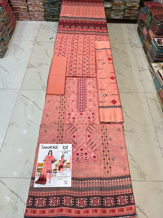 Tawakal Premium Lawn 3PC Unstitched Suit