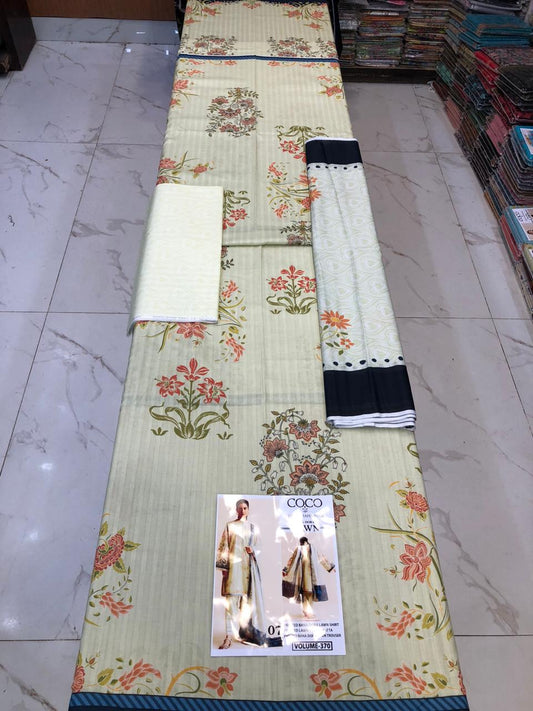 COCO ZARA SHAHJAHAN BANA DORA LAWN 3PC