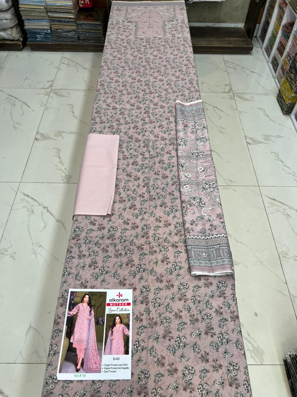 Alkaram Mother Collection 3PC