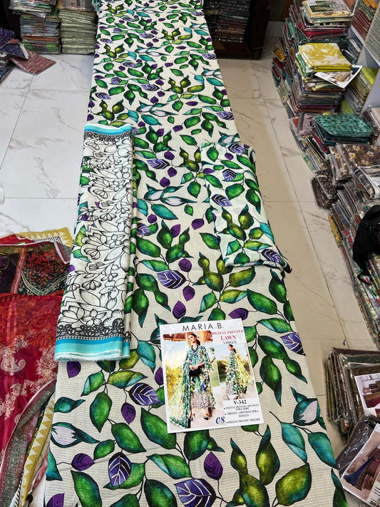 Vol 342 Maria B Lawn – Digital Printed 3PC | Bana Dora Quality