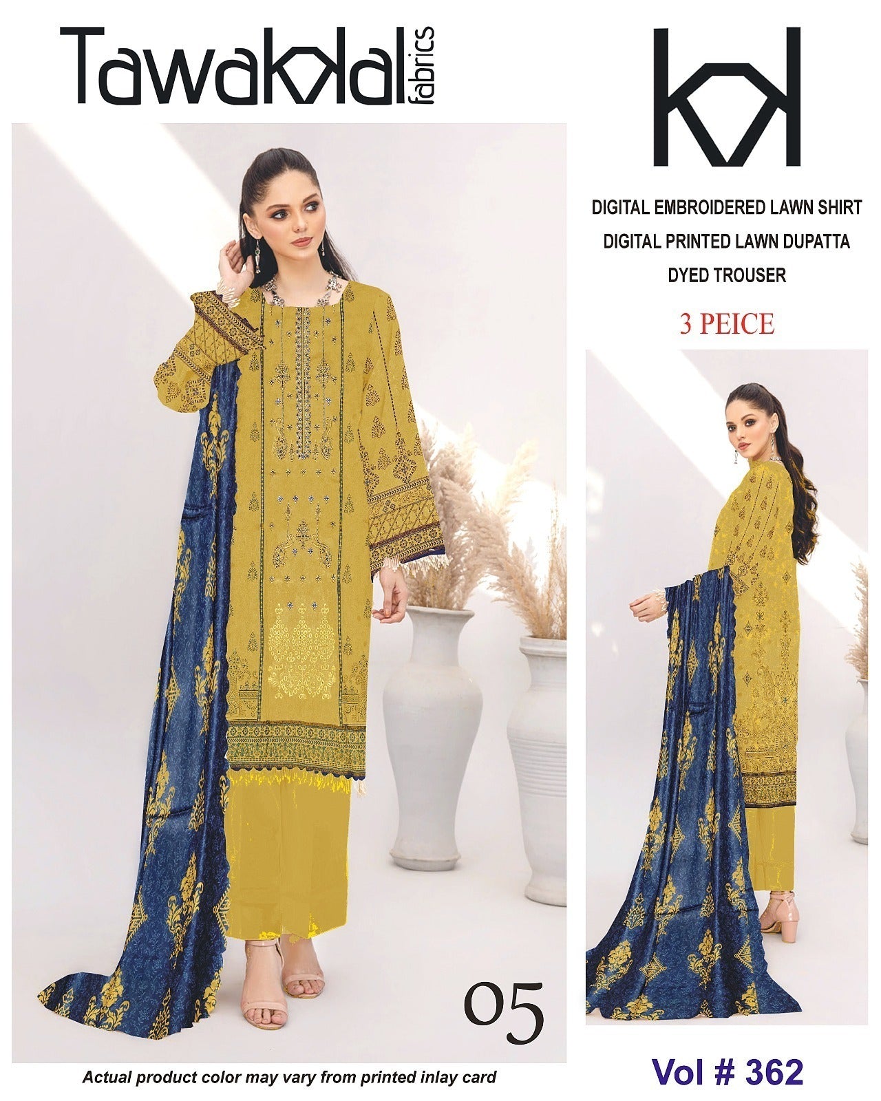 Tawakal Luxury EMB Lawn 3-Piece Collection
