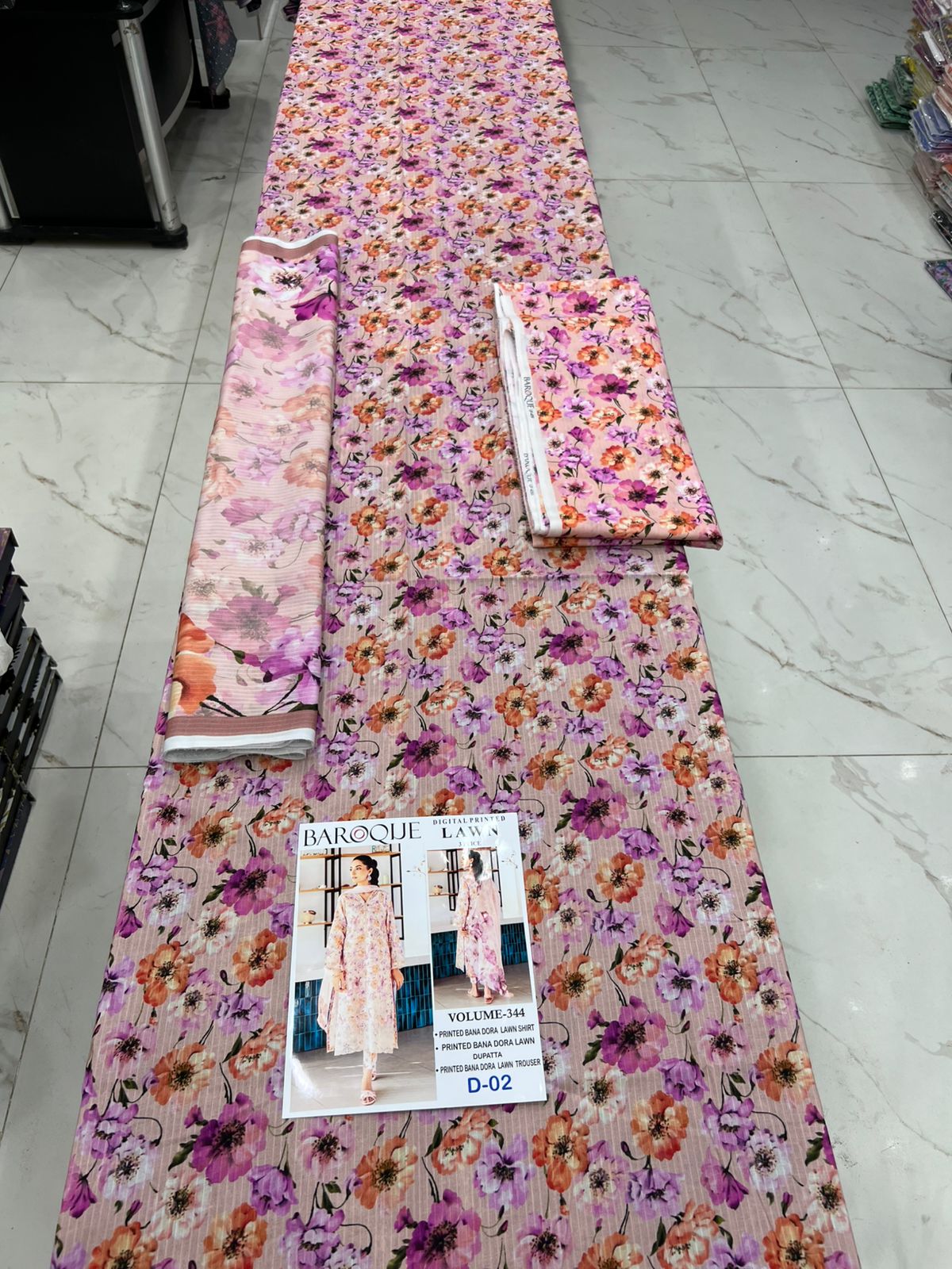 Baroque Bana Dora Lawn 3PC