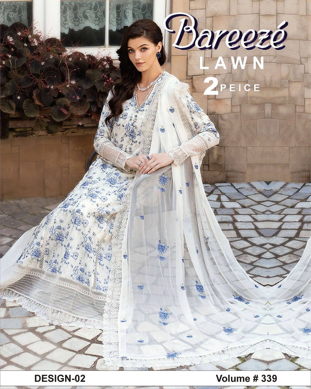 Bareeze Luxury Collection – Embroidered Lawn 2PC