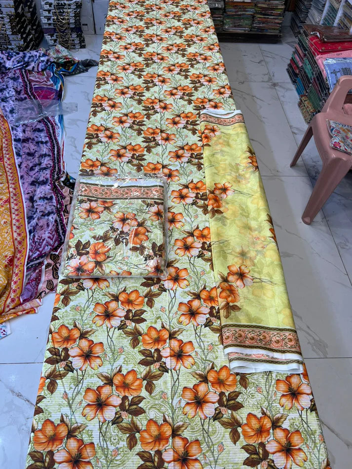 Original Summer Collection 3PC – Bamber Chiffon Dupatta
