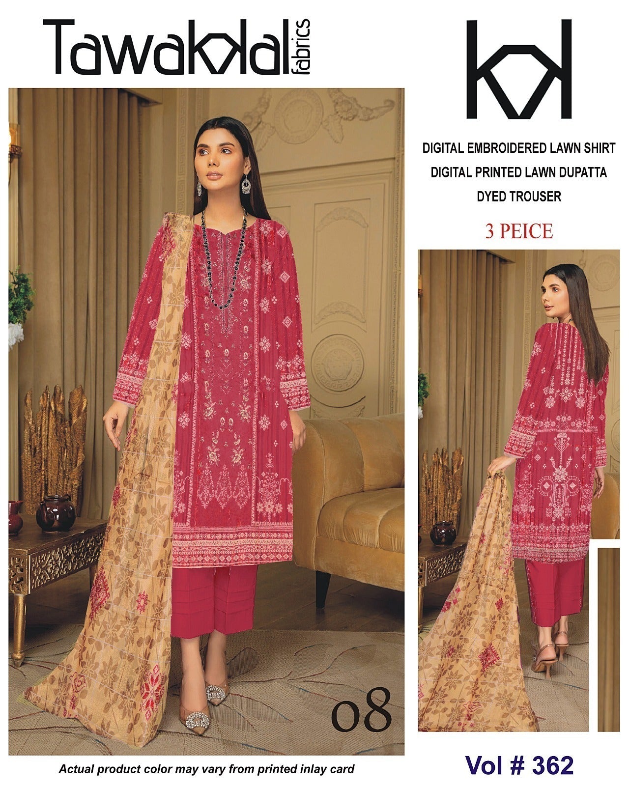 Tawakal Luxury EMB Lawn 3-Piece Collection