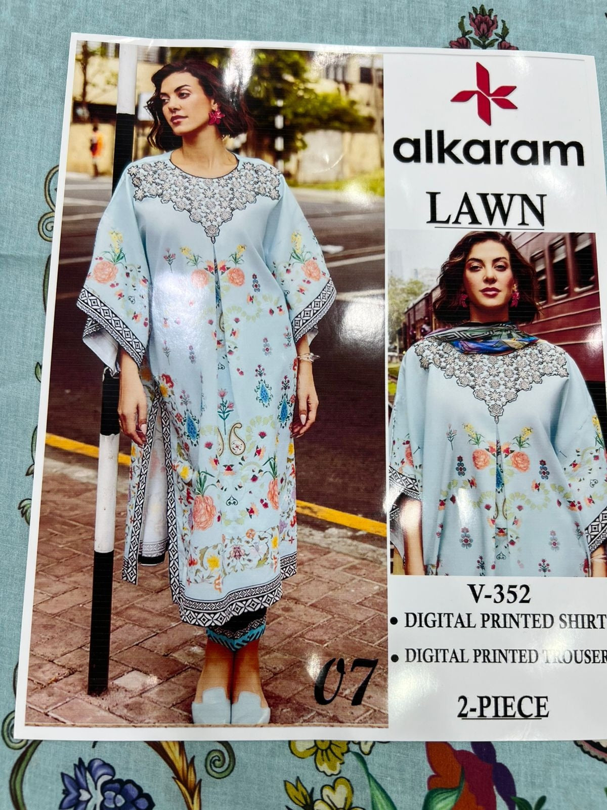 Alkaram Digital Printed Cord Set 2P