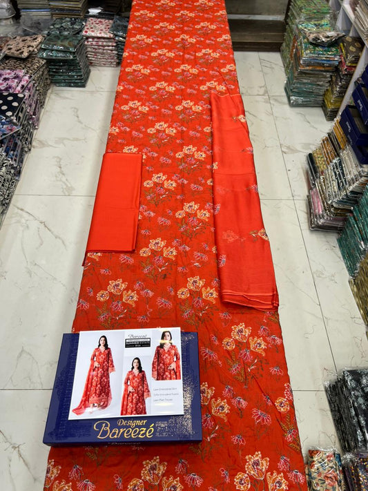 Bareeze Exclusive Lawn Collection 2026 – Premium EMB 3PC