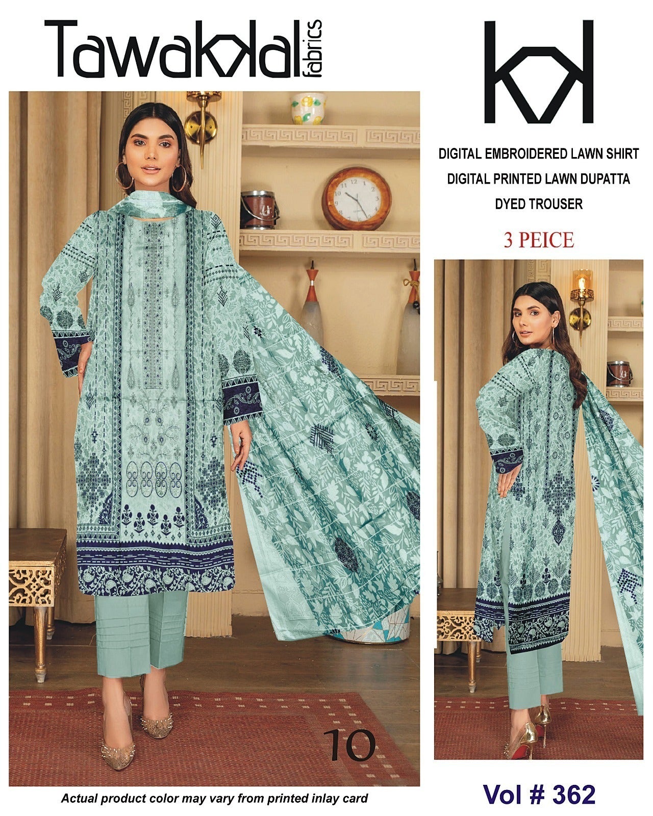 Tawakal Luxury EMB Lawn 3-Piece Collection