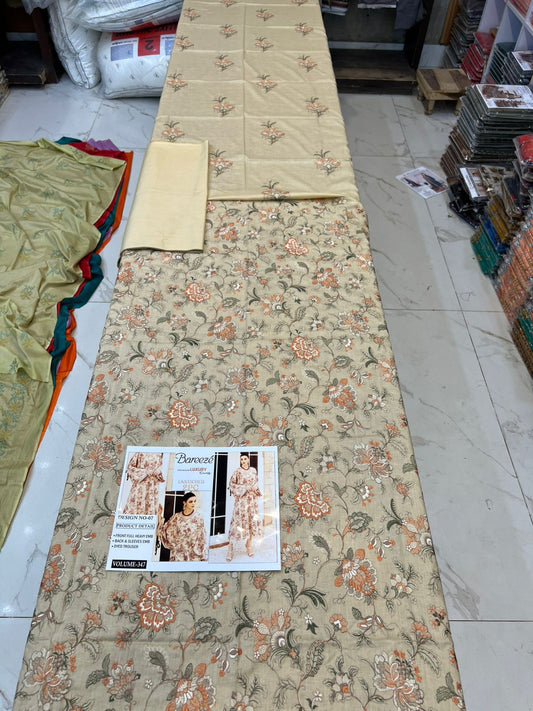 Bareeze Luxury Collection – Embroidered Lawn 2PC