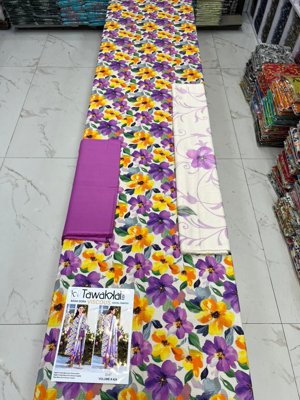 Tawakkal Bana Dora Viscose 3PC