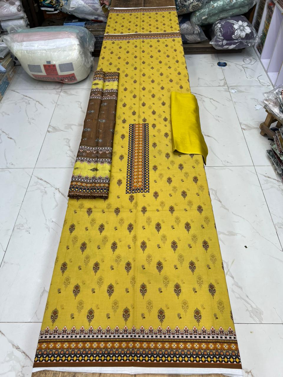 Swiss Bana Dora Lawn with Fancy Dupatta