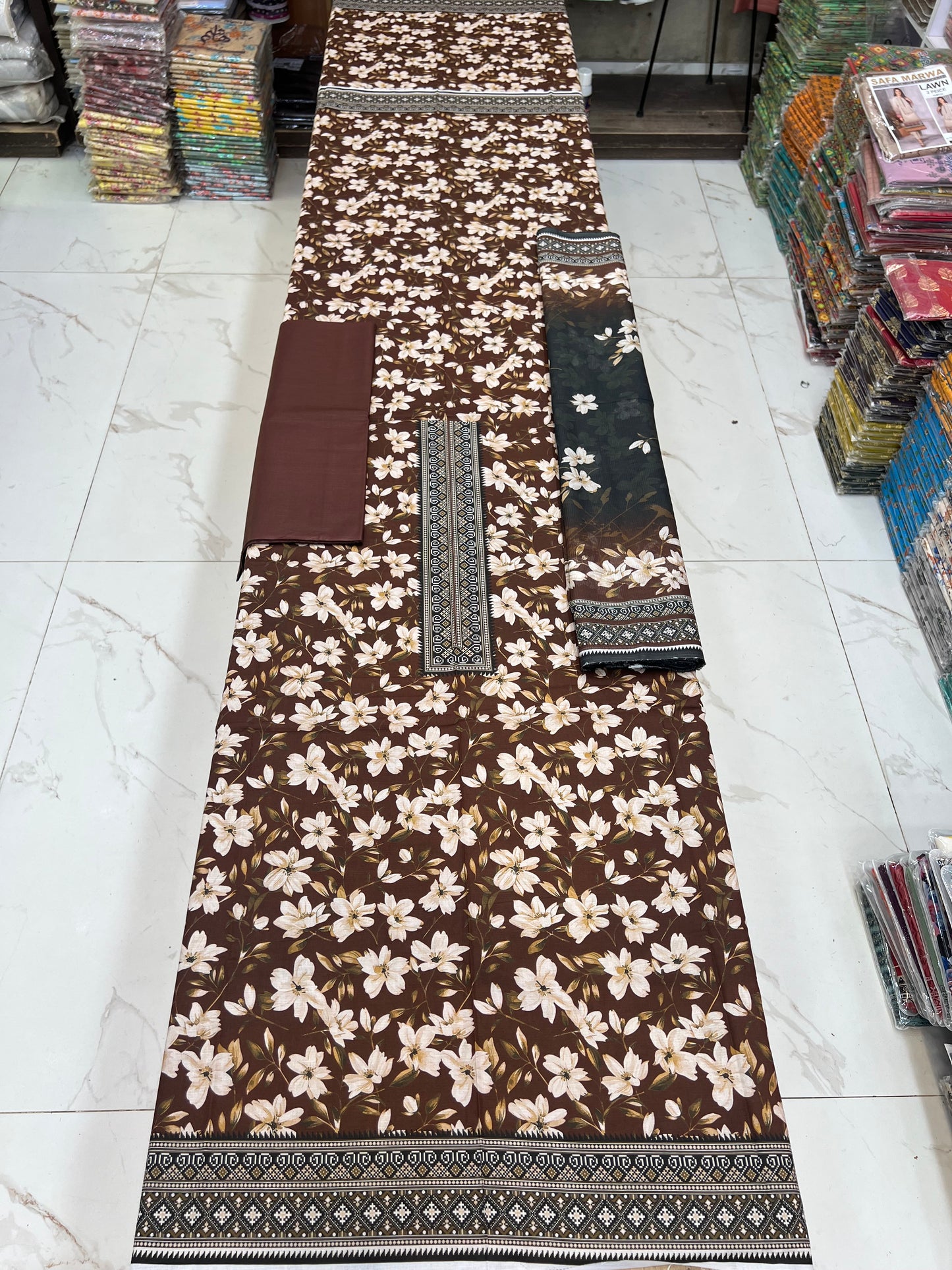 Dastaan 3Pc printed lawn
