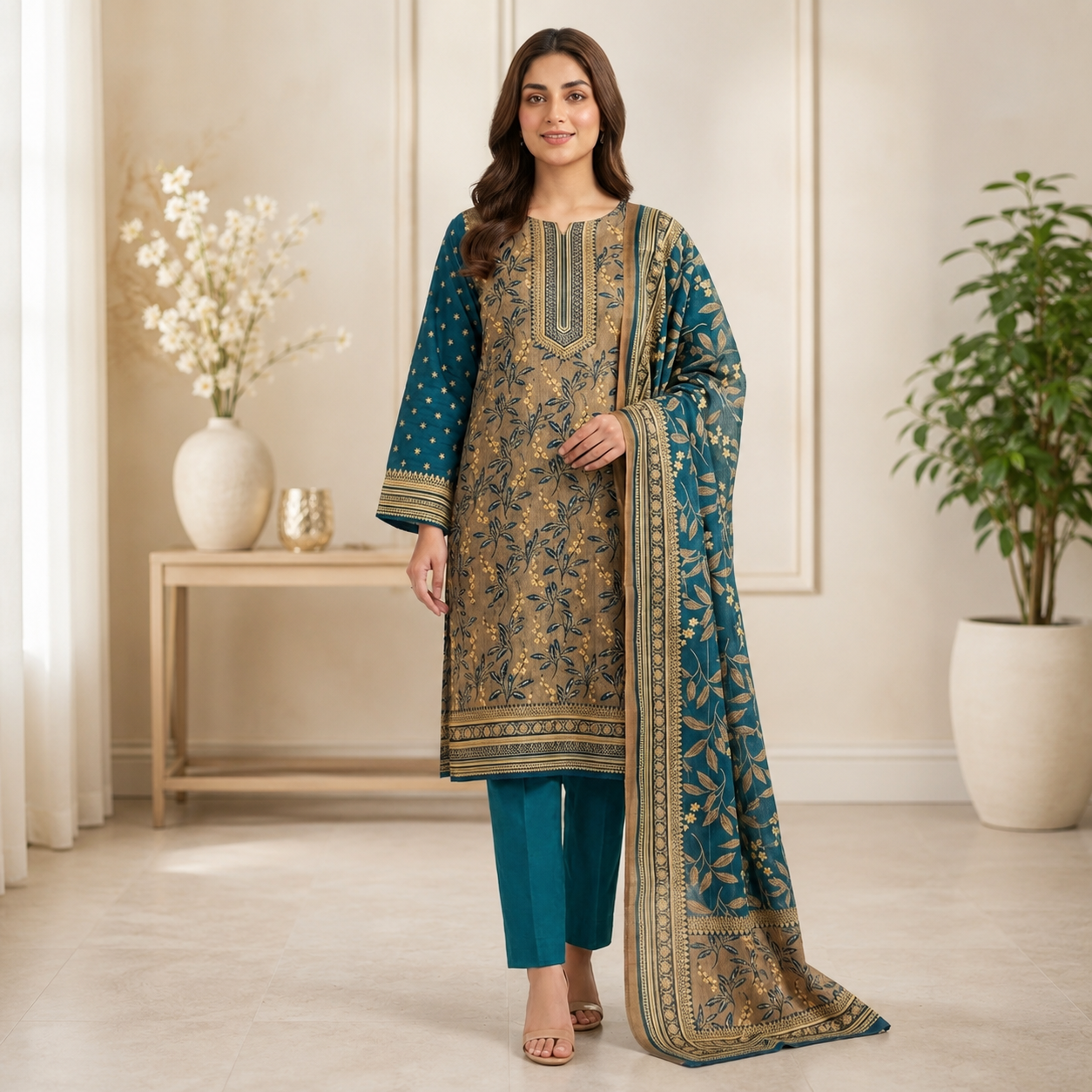 Summer Original Printed Lawn 3-PC