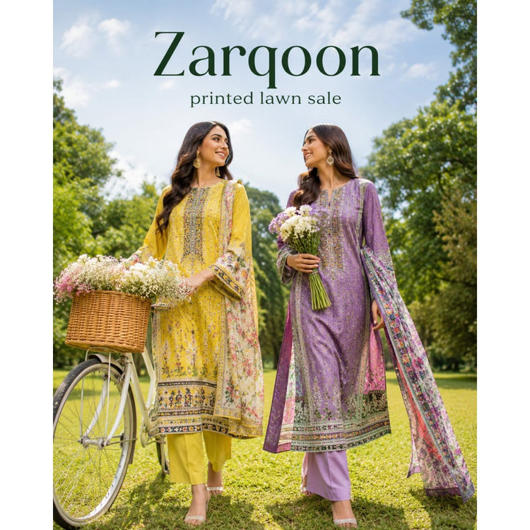 Zarqoon Printed Lawn