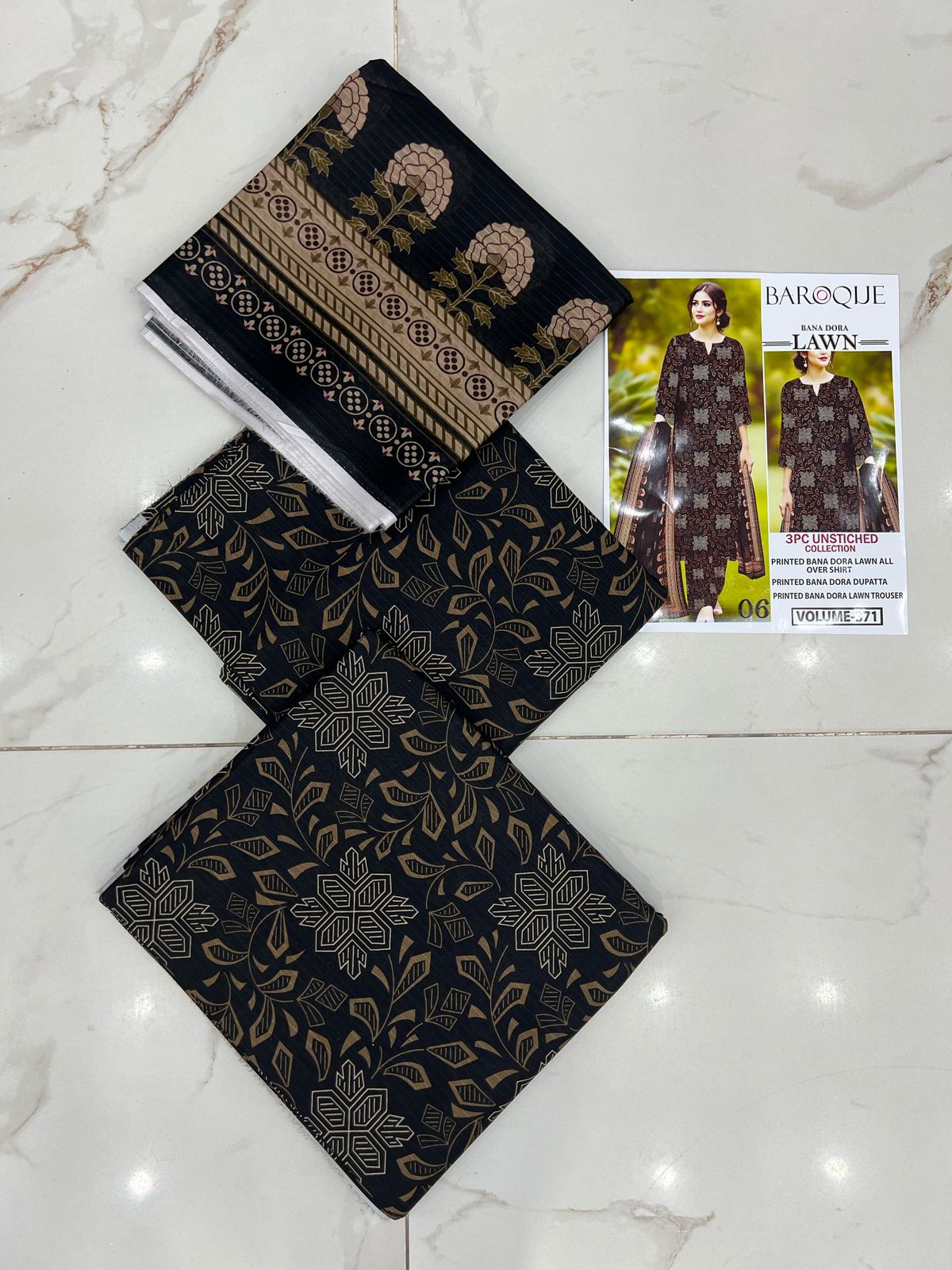 Black Series Lawn 3Pc