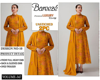 Bareeze Luxury Collection – Embroidered Lawn 2PC