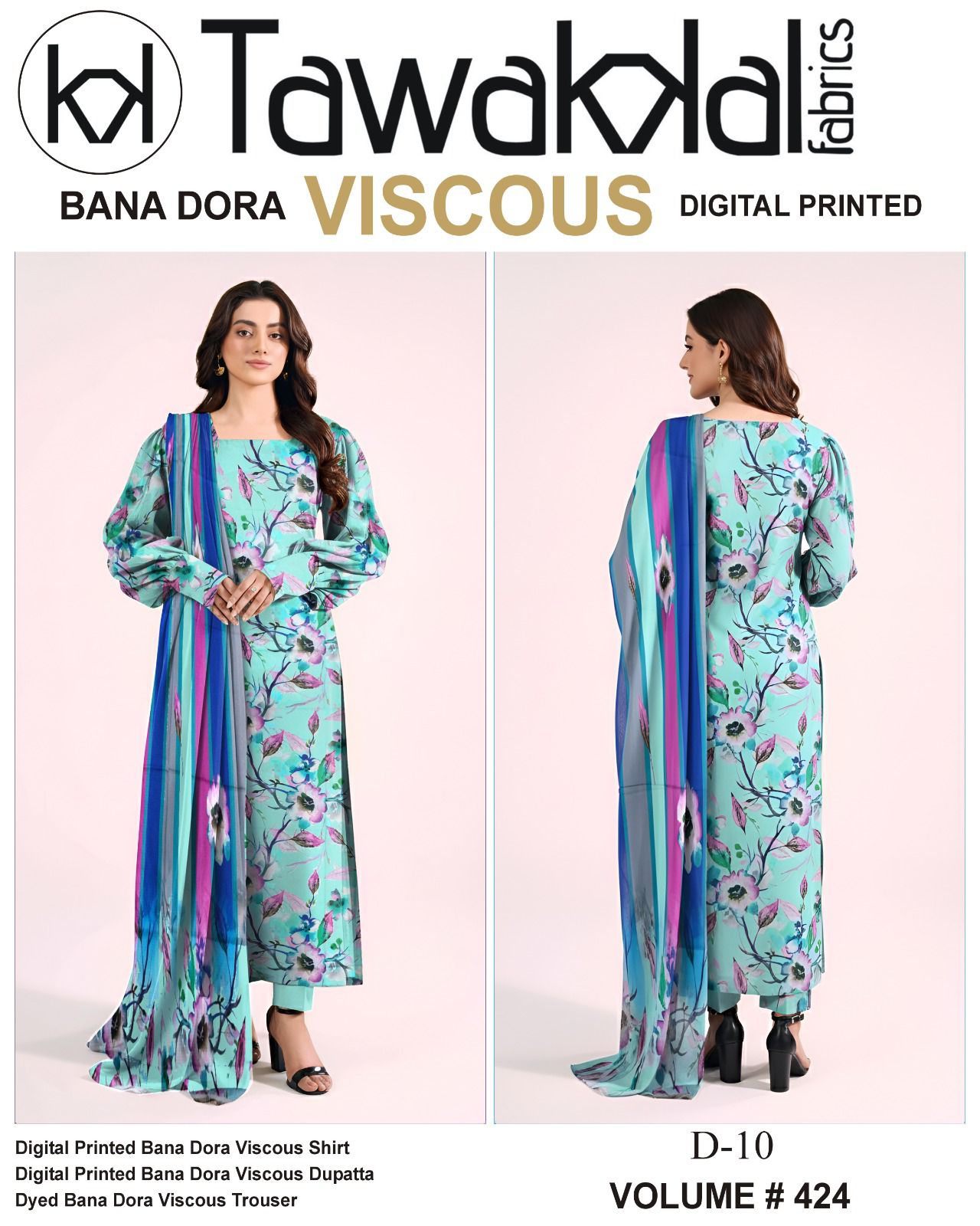 Tawakkal Bana Dora Viscose 3PC