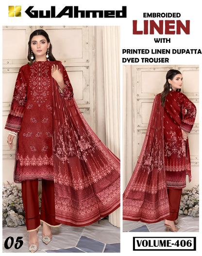 EMBROIDERED LINEN 3PC Multi Brands