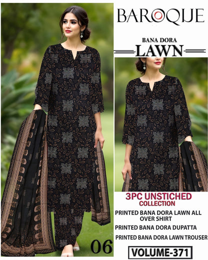 Baroque Bana Dora Lawn 3PC