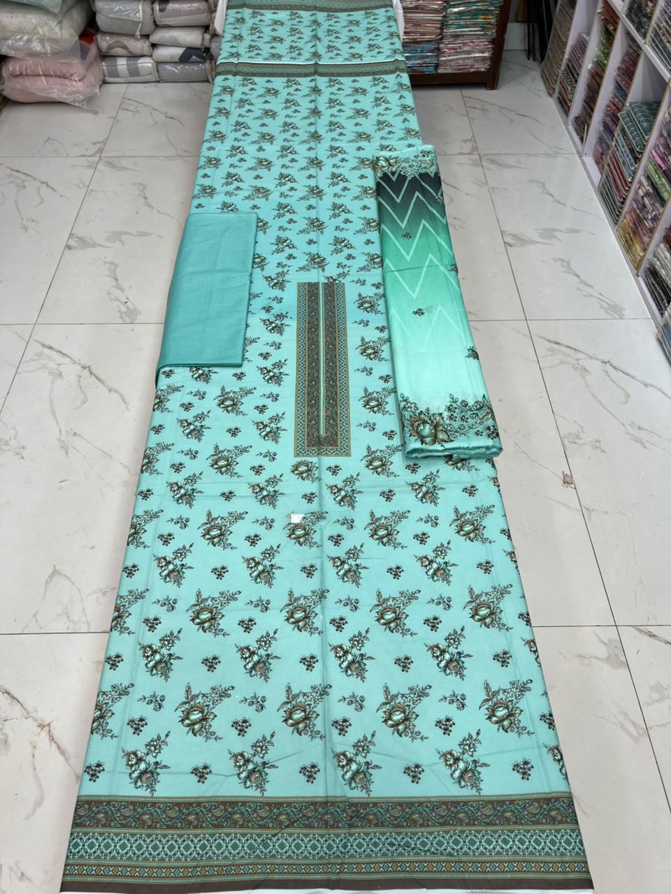 Dastaan 3Pc printed lawn