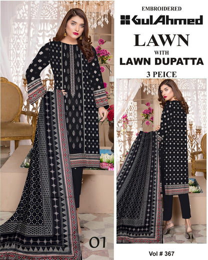 Mix Brands Lawn 3Pc Suit