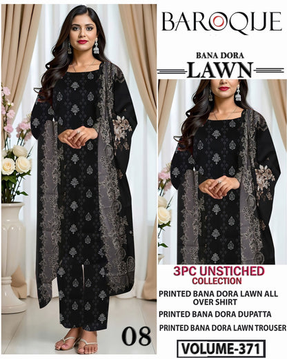 Baroque Bana Dora Lawn 3PC