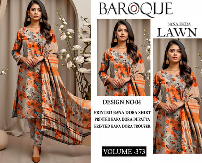 BAROQUE BANA DORA LAWN 3PC