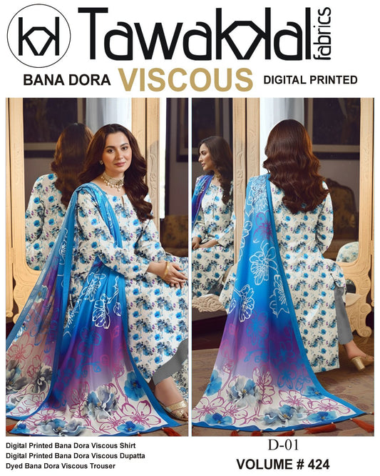 Tawakkal Bana Dora Viscose 3PC