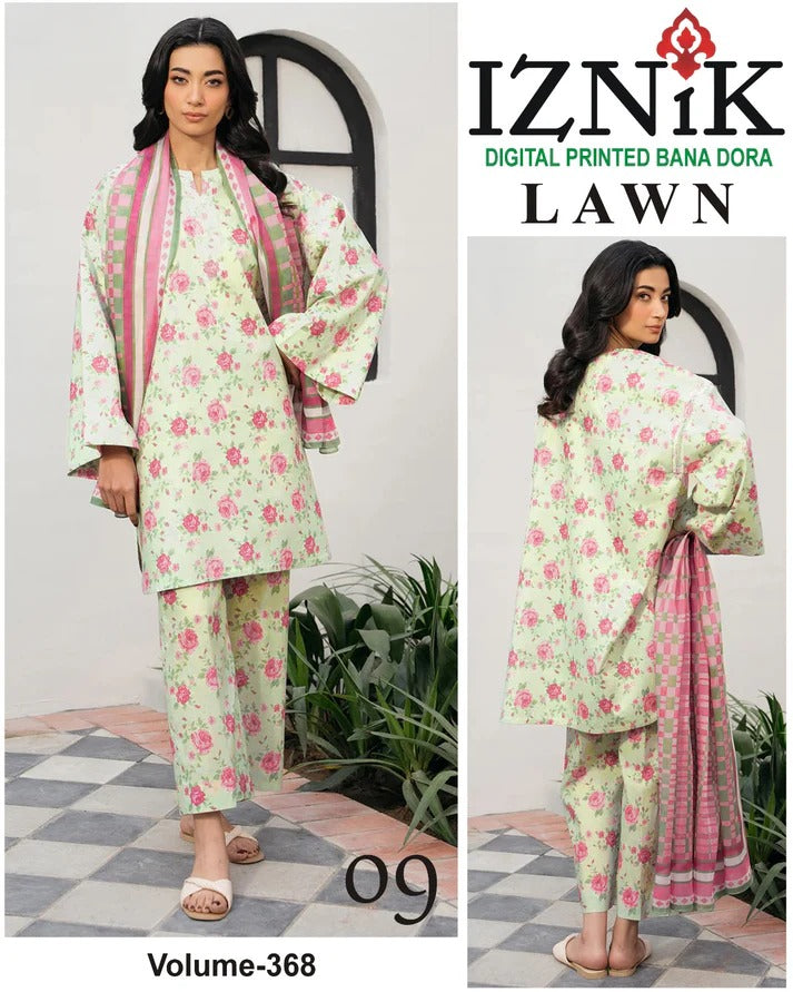 IZNIK BANA DORA LAWN 3PC
