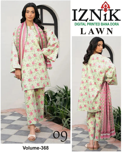 IZNIK BANA DORA LAWN 3PC